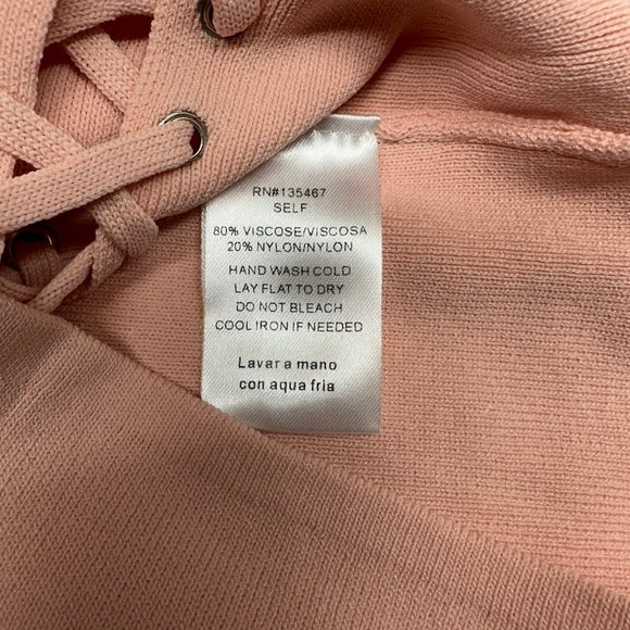 Codigo Crisscross Grommet Bodycon Dress (S) - Picture 8 of 9